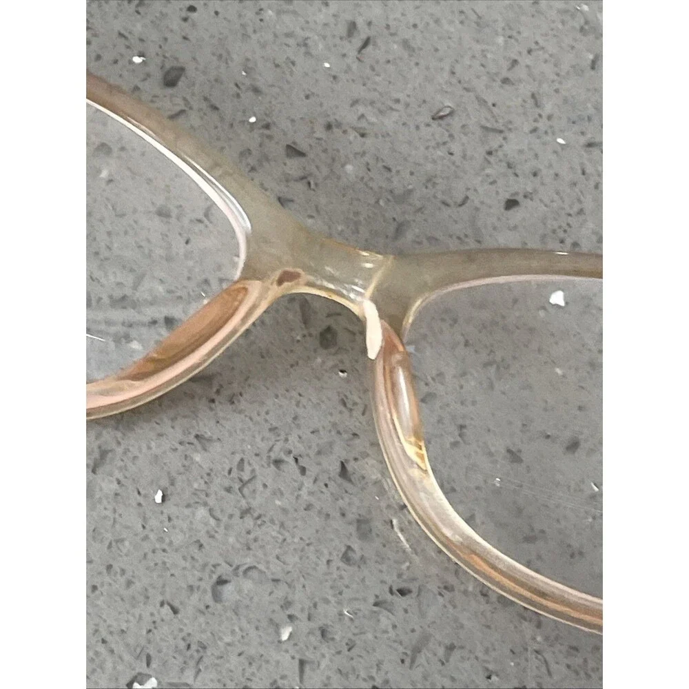 Genny Eyeglasses Frames ONLY 336-B 9445 53-16-135 Full rim pink clear